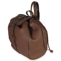 Gucci Brown Pebbled Leather Large Grand Prix Backpack Handbag sv