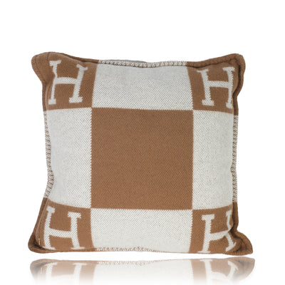 Ecru Camel Wool Cashmere Avalon Pillow S