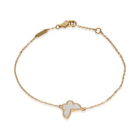 Yellow Gold Mother Of Pearl Sweet Butterflies Bracelet