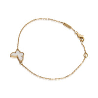 Yellow Gold Mother Of Pearl Sweet Butterflies Bracelet