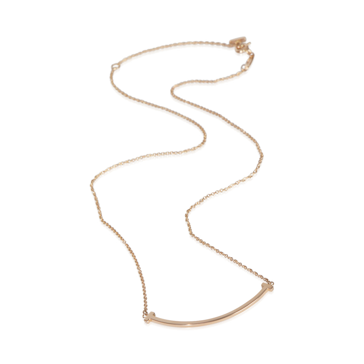 Rose Gold  Tiffany T Smile Pendant