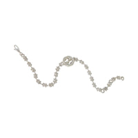 Sterling Silver  Small Interlocking G Cluster Bracelet