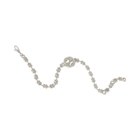 Sterling Silver  Small Interlocking G Cluster Bracelet