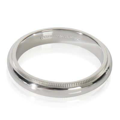 Tiffany & Co. Platinum  Tiffany Together 4mm Milgrain Band fv