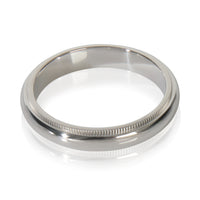 Tiffany & Co. Platinum  Tiffany Together 4mm Milgrain Band pv