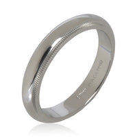 Tiffany & Co. Platinum  Tiffany Together 4mm Milgrain Band bv