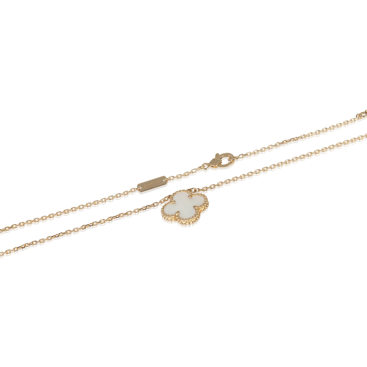 Yellow Gold Mother Of Pearl Vintage Alhambra Pendant