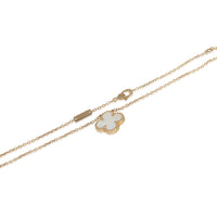 Yellow Gold Mother Of Pearl Vintage Alhambra Pendant