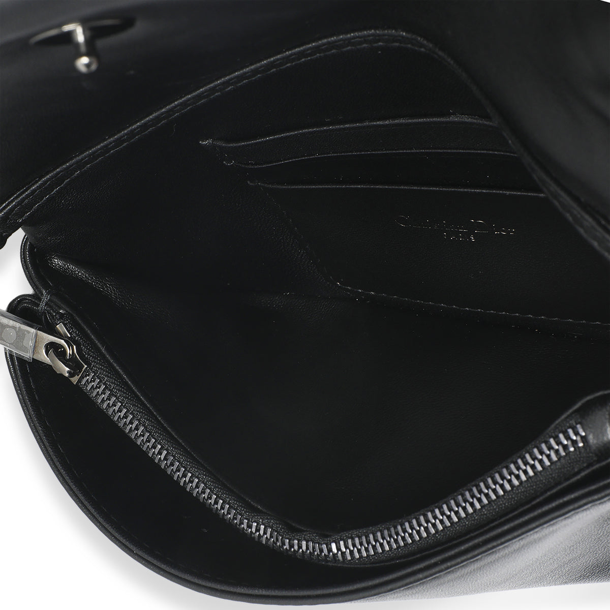 Christian Dior Black Puffy Calfskin Macrocannage Mini Caro Bag Handbag ad1