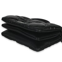 Christian Dior Black Puffy Calfskin Macrocannage Mini Caro Bag Handbag box