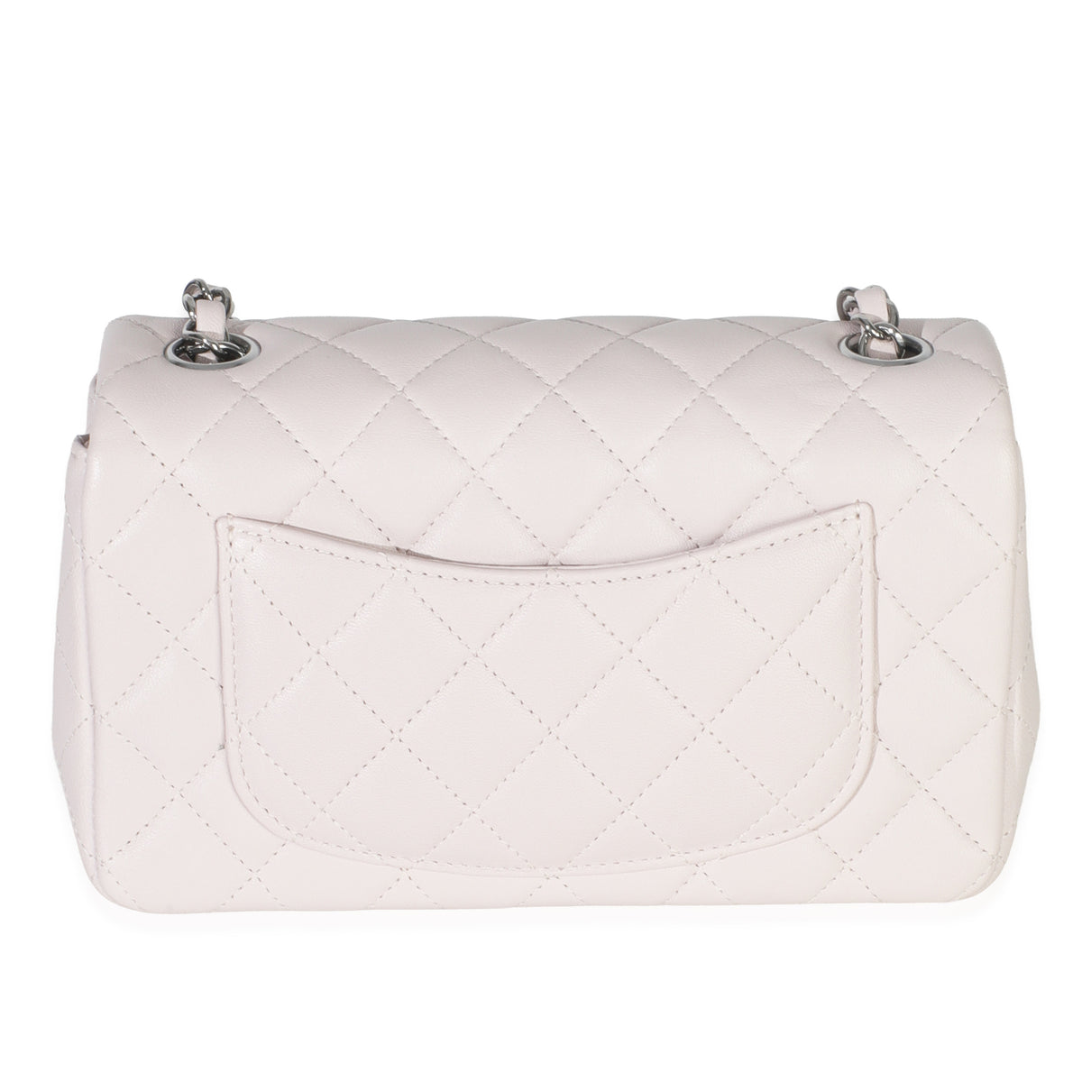 Chanel Violet Clair Quilted Lambskin Rectangle Mini Flap Handbag bv