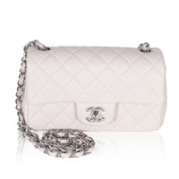Violet Clair Quilted Lambskin Rectangle Mini Flap