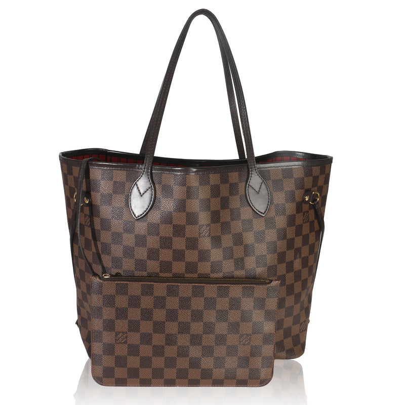 Cherry Damier Ebene Canvas Neverfull MM