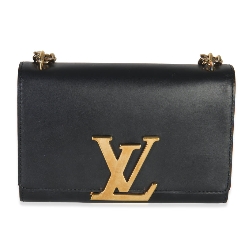 Black Calfskin Louise Clutch MM