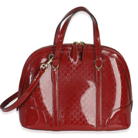 Red Microguccissima Patent Small Nice Top Handle