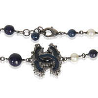 2012 Faux Pearl & Blue Bead Necklace