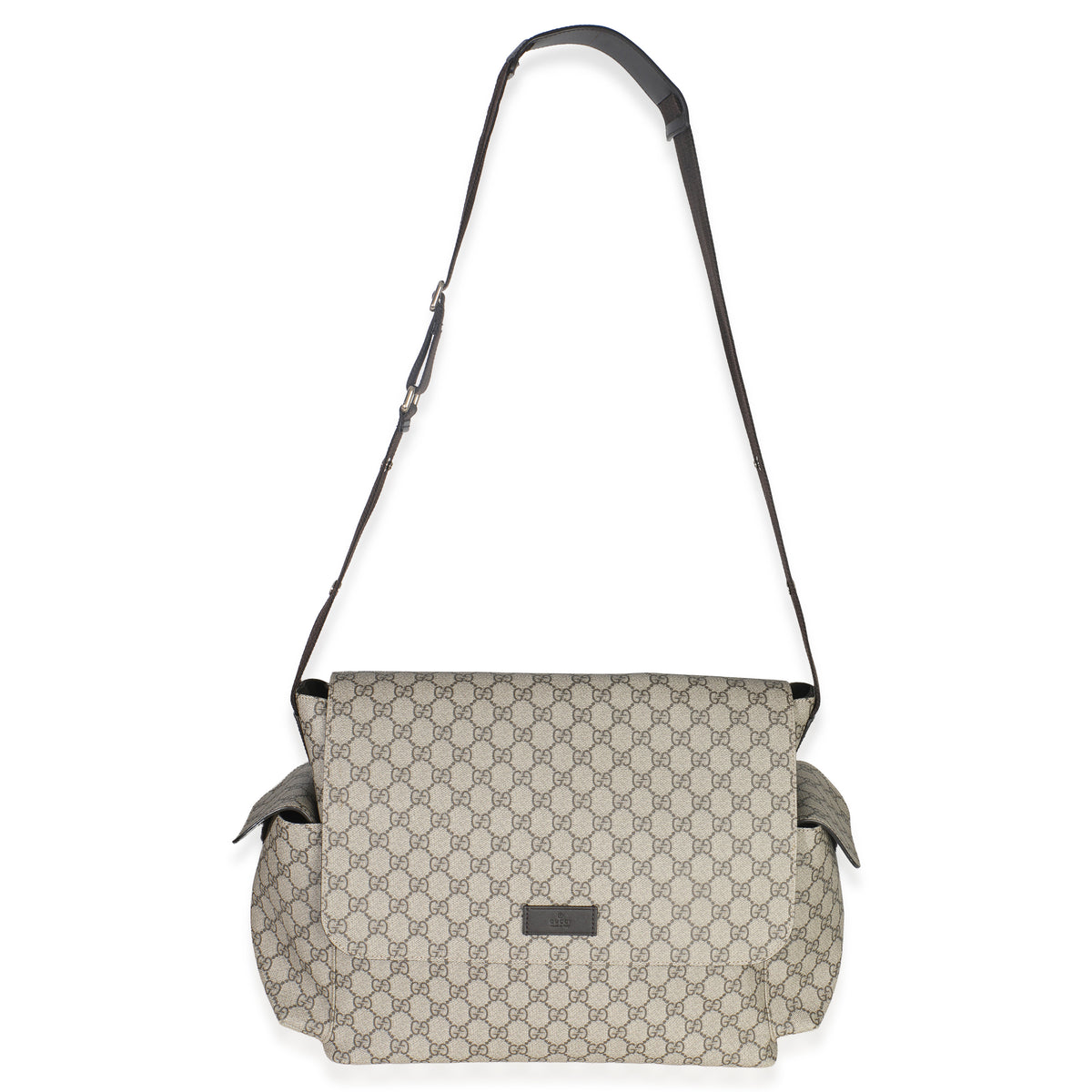 Beige GG Supreme Canvas Diaper Bag