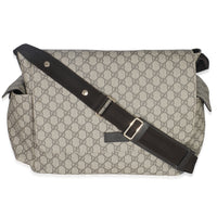 Beige GG Supreme Canvas Diaper Bag
