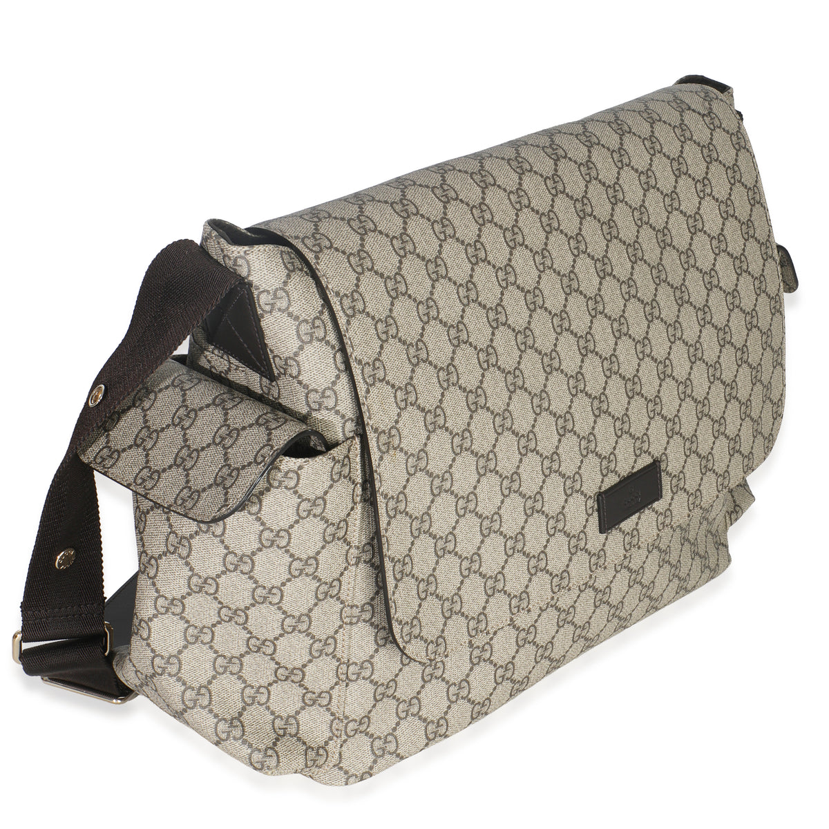 Beige GG Supreme Canvas Diaper Bag