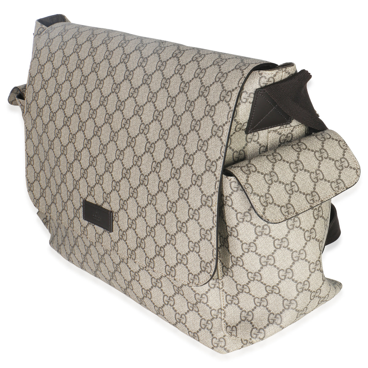 Beige GG Supreme Canvas Diaper Bag