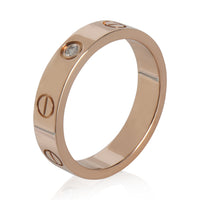 Rose Gold Diamond Small Model Love Ring