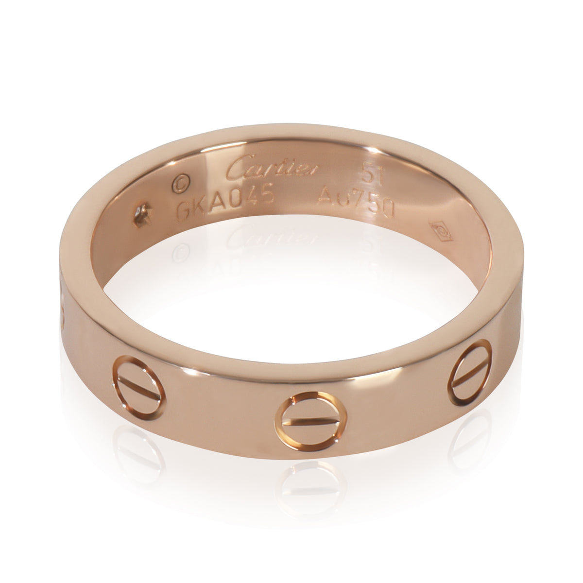 Rose Gold Diamond Small Model Love Ring