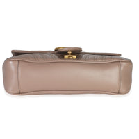 Gucci Porcelain Rose Calfskin Matelasse Medium GG Marmont Shoulder Bag Handbag stamp