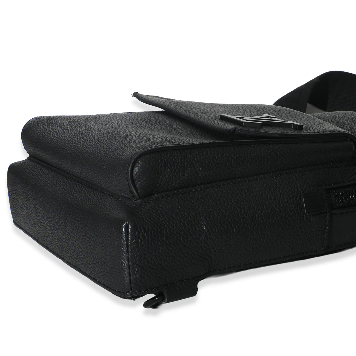 Louis Vuitton Black Waxy Calfskin Aerogram Pilot Slingbag Handbag box