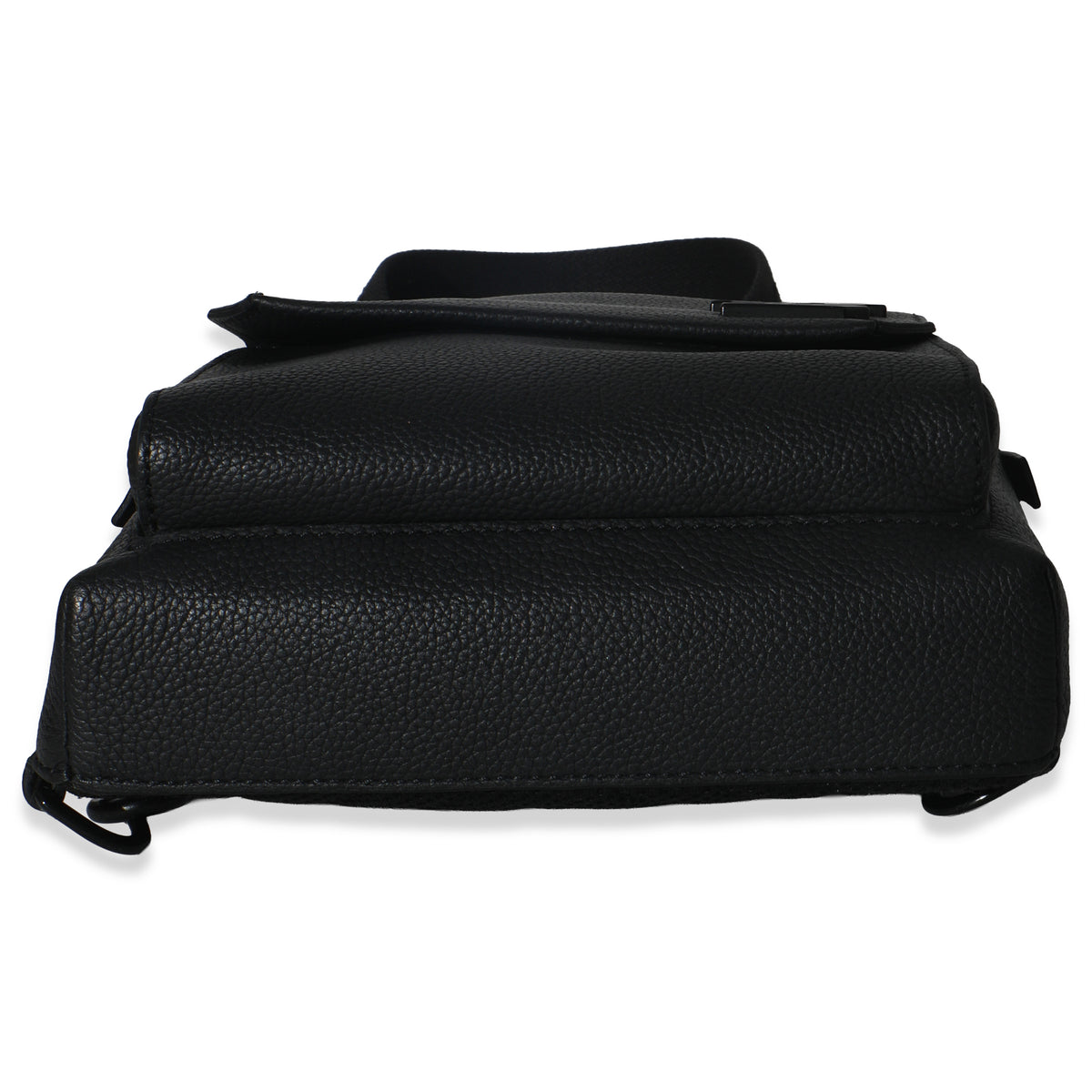 Louis Vuitton Black Waxy Calfskin Aerogram Pilot Slingbag Handbag stamp