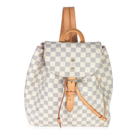 Damier Azur Canvas Sperone MM