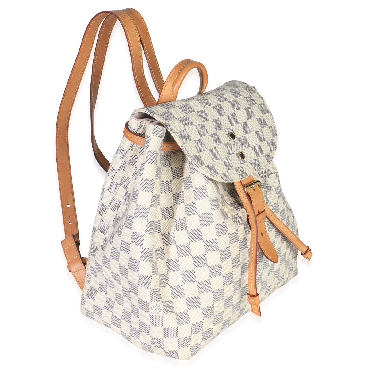 Damier Azur Canvas Sperone MM