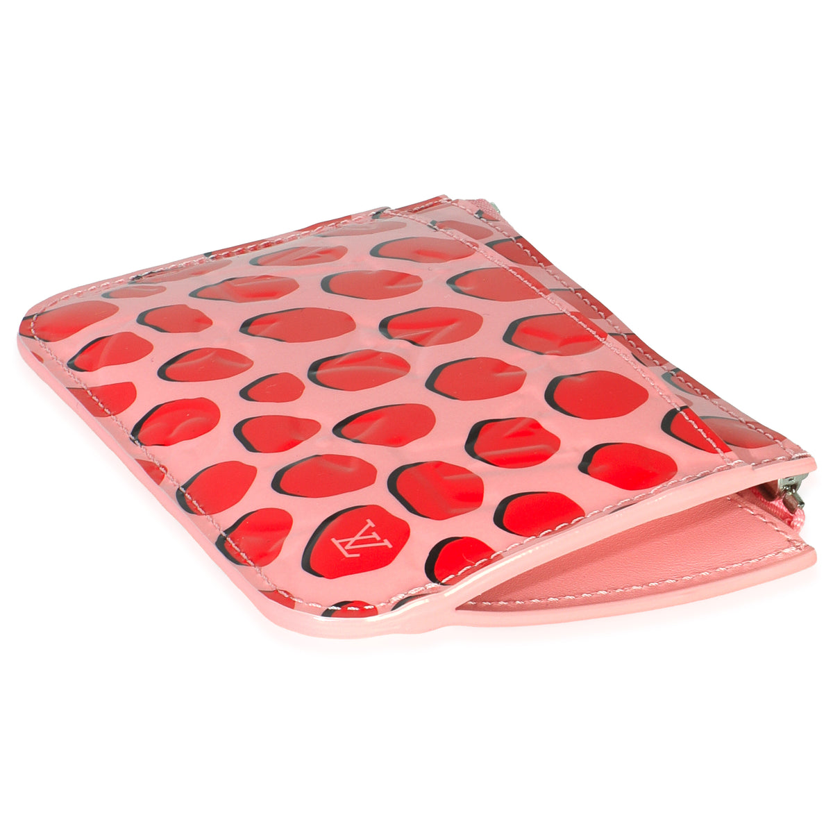 Pink Monogram Vernis Jungle Dots Pochette Cles Key Change Holder