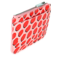 Pink Monogram Vernis Jungle Dots Pochette Cles Key Change Holder