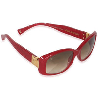 Louis Vuitton Red Speckling Acetate Soupon Sunglasses pv