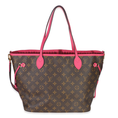 Fuschia Monogram Canvas Inside Out Neverfull Bandouliere MM
