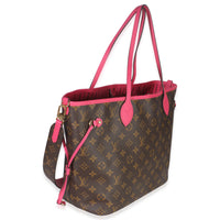 Fuschia Monogram Canvas Inside Out Neverfull Bandouliere MM