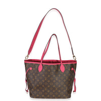 Fuschia Monogram Canvas Inside Out Neverfull Bandouliere MM