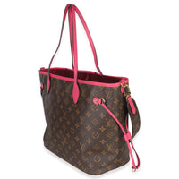 Fuschia Monogram Canvas Inside Out Neverfull Bandouliere MM