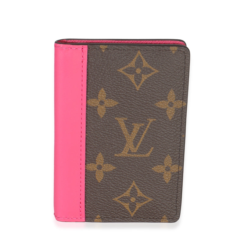 Monogram Canvas Fuschia Pocket Organizer