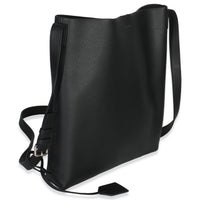 Saint Laurent Black Leather Bold Hobo Handbag pv
