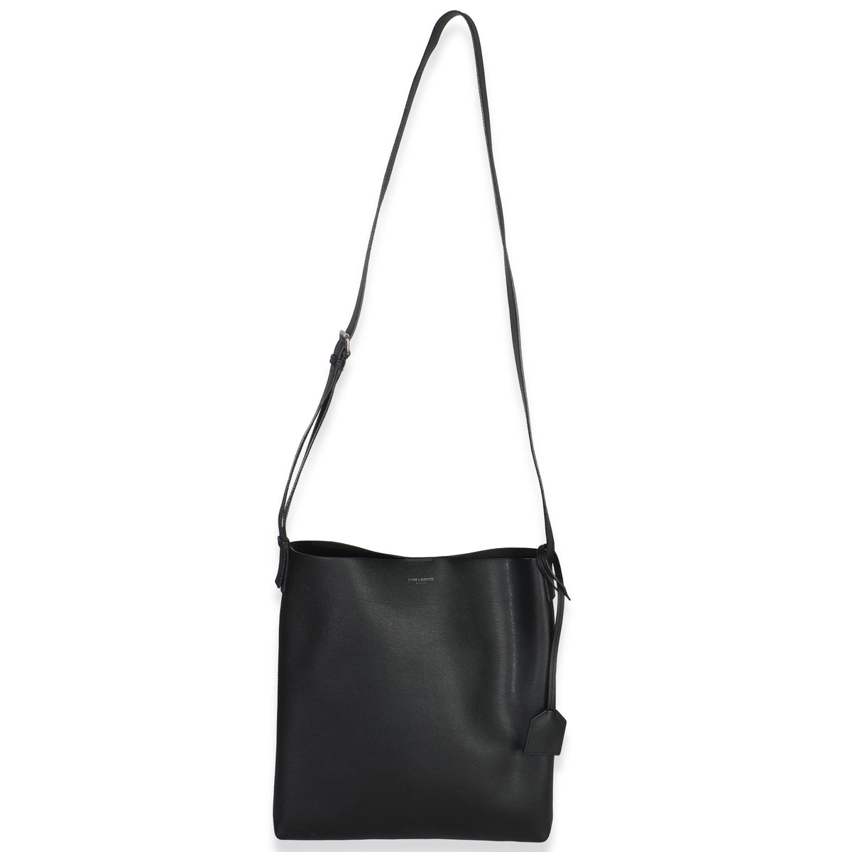 Saint Laurent Black Leather Bold Hobo Handbag av