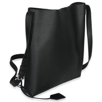 Saint Laurent Black Leather Bold Hobo Handbag pv