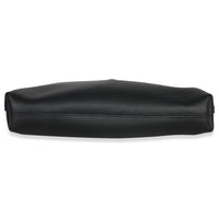 Saint Laurent Black Leather Bold Hobo Handbag stamp