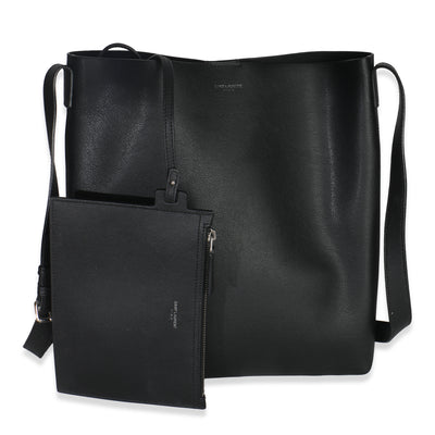 Black Leather Bold Hobo