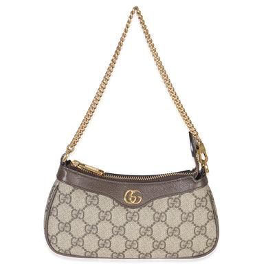 Beige GG Supreme Canvas Mini Ophidia Bag