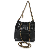 Black Quilted Calfskin Mini Chanel 22 Hobo