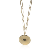 Tiffany & Co. Yellow Gold  Elsa Peretti Round Disc Necklace fv