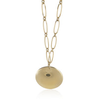 Tiffany & Co. Yellow Gold  Elsa Peretti Round Disc Necklace bv