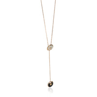 Cartier Rose Gold Mother Of Pearl and Onyx Amulette de  Lariat Necklace fv