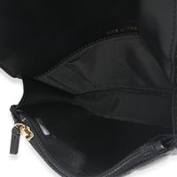Chanel Black Quilted Calfskin Pearl Strap Mini Clutch With Chain Handbag av